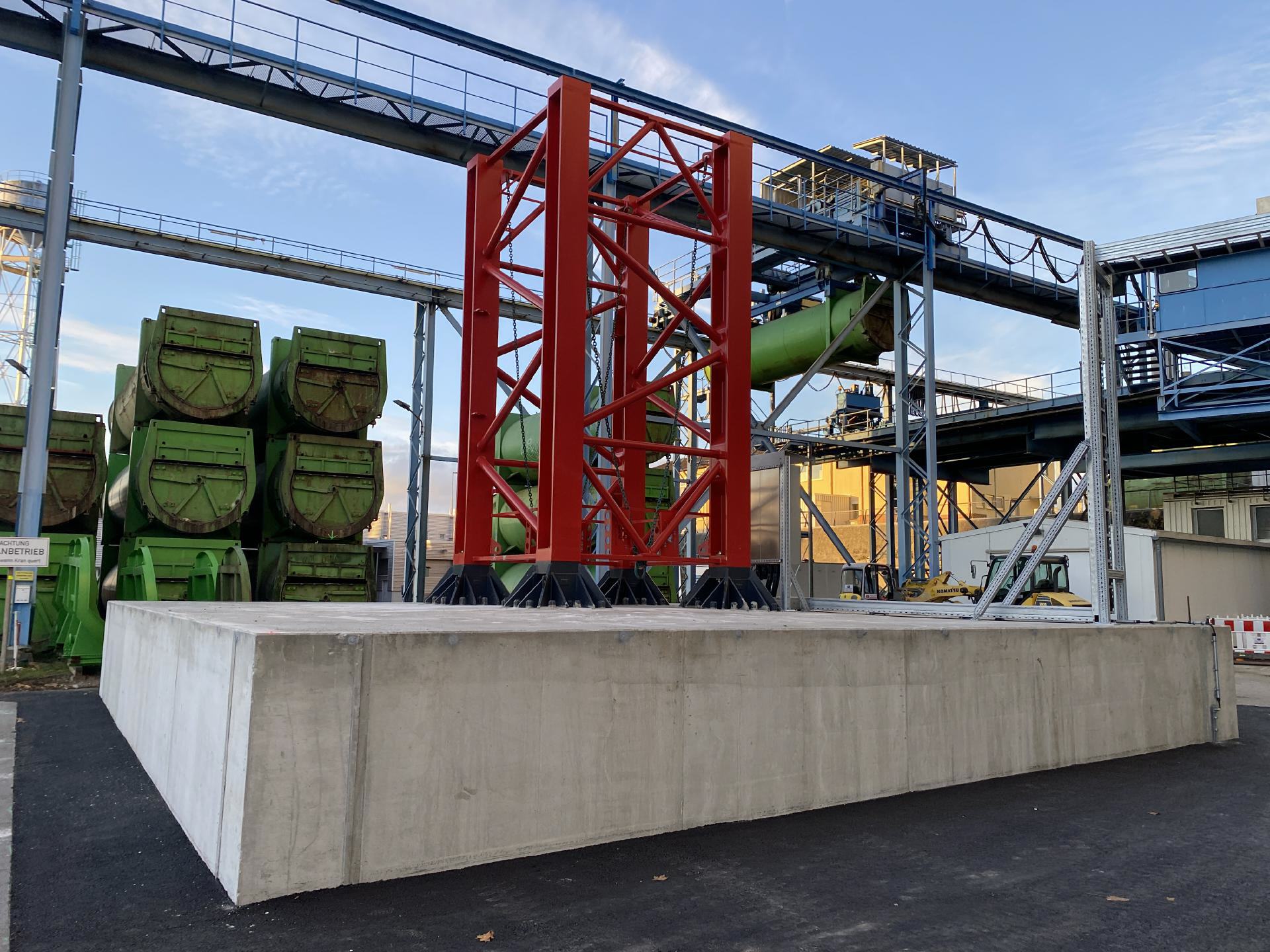 600t Eigengewicht hat das Fundament des �K1�